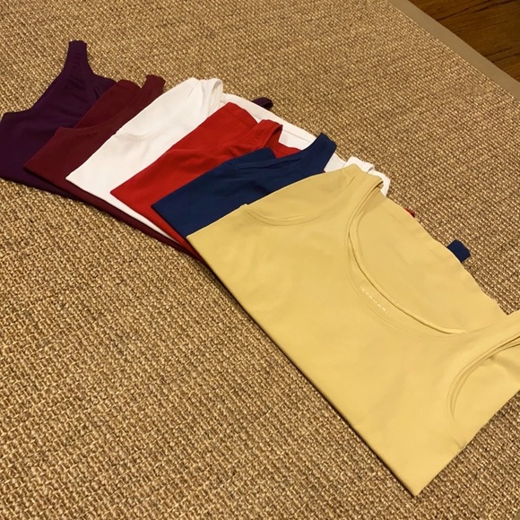 ELIE TAHARI TANKS PICK YOUR COLOR RED, MUSTARD, TEAL - Picture 2 of 8